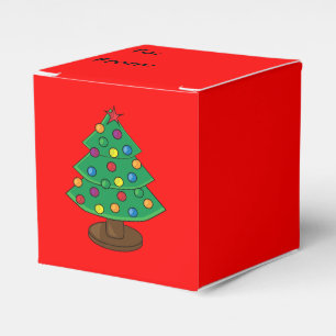 Three Tier Christmas Tree To From Favour Box