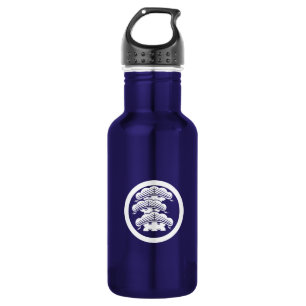 Three-tiered pine with arashi L in circle 532 Ml Water Bottle