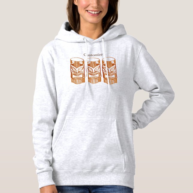 Three Tiki Sculpture Thunder_Cove Hoodie (Front)