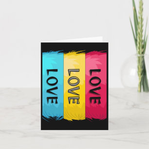 Three Times Love Design Card