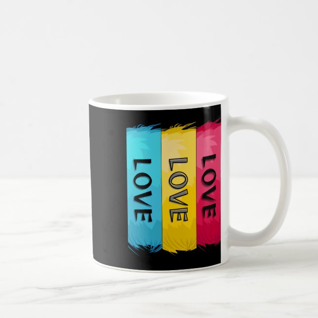 Three Times Love Design  Coffee Mug (Right)