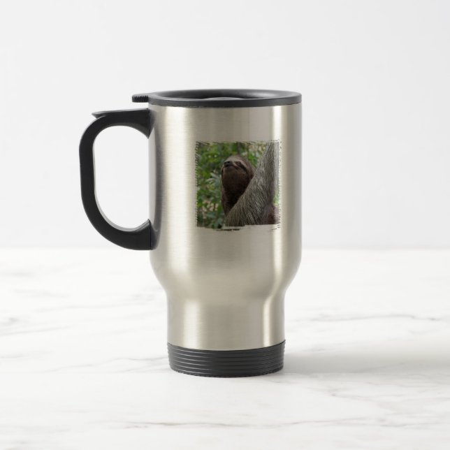Three Toed  Sloth Travel Mug (Left)