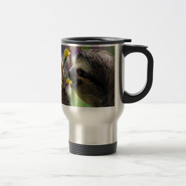 Three-Toed Tree Sloth Travel Mug (Right)