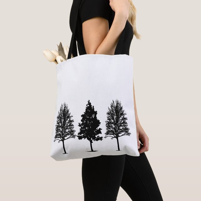 Three Tree Tote Bag (Close Up)