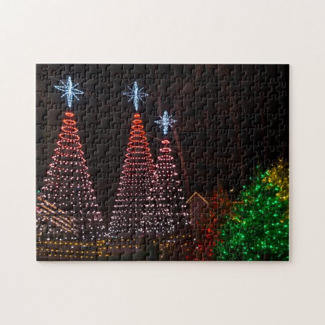 Three Trees At Midtown Jigsaw Puzzle (Horizontal)