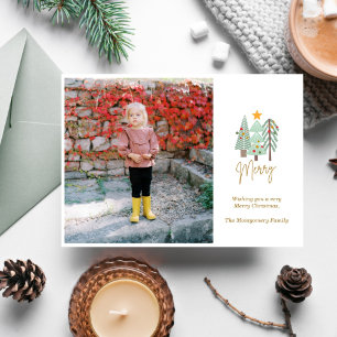 Three Trees Christmas Holiday Card