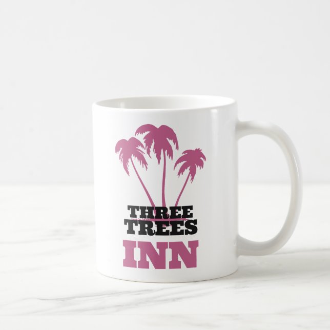 Three Trees Inn (black) Coffee Mug (Right)