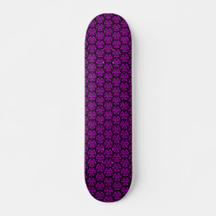 Three Triangles v1 - Black and Magenta Skateboard