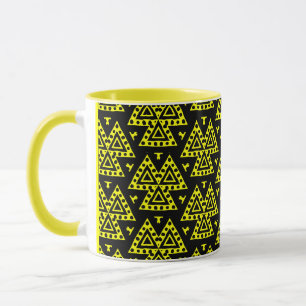 Three Triangles v1 - Yellow Mug