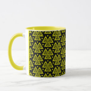 Three Triangles v2 - Yellow Mug