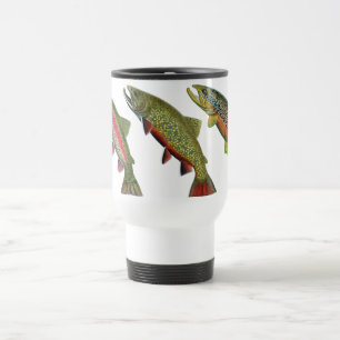 Three Trout Insulated Travel Mug