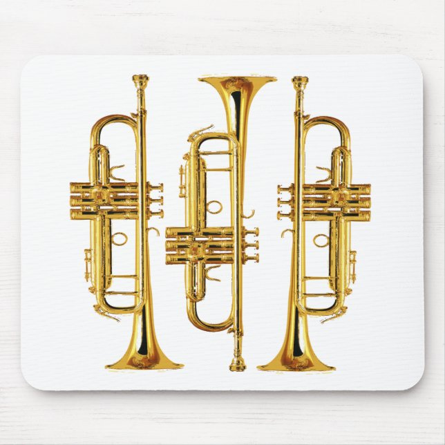 Three Trumpets Mouse Mat (Front)