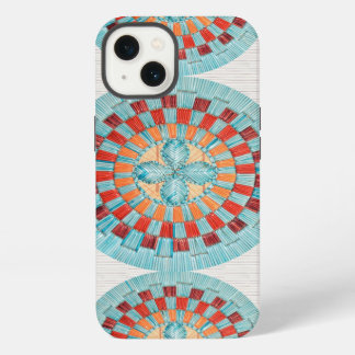 Three Turquoise Flower iPhone 13 Case