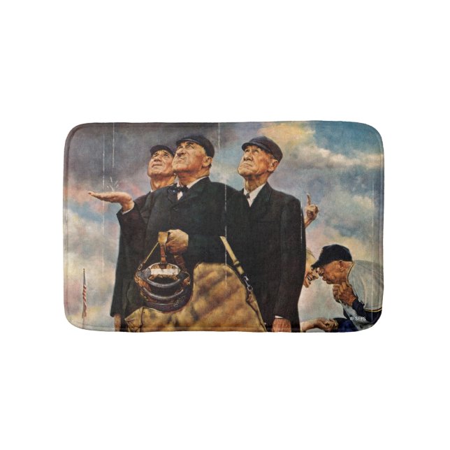 Three Umpires Bath Mat (Front)