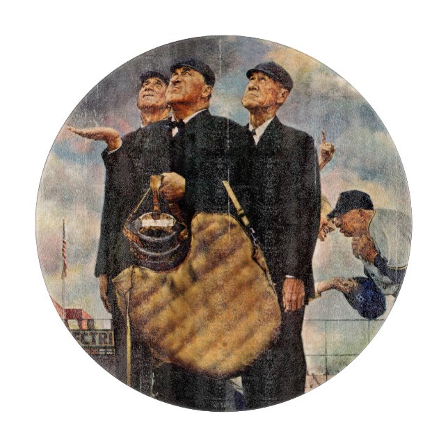 Three Umpires Cutting Board (Front)
