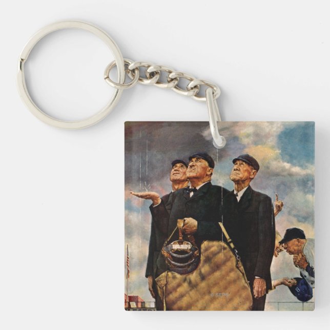 Three Umpires Key Ring (Front)