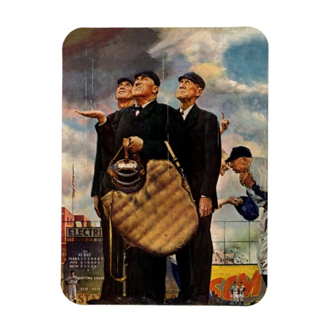 Three Umpires Magnet (Vertical)