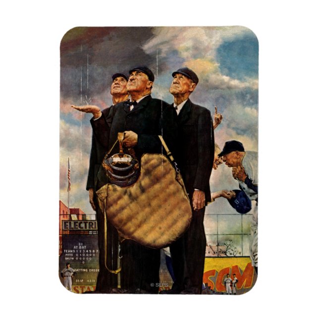 Three Umpires Magnet (Vertical)