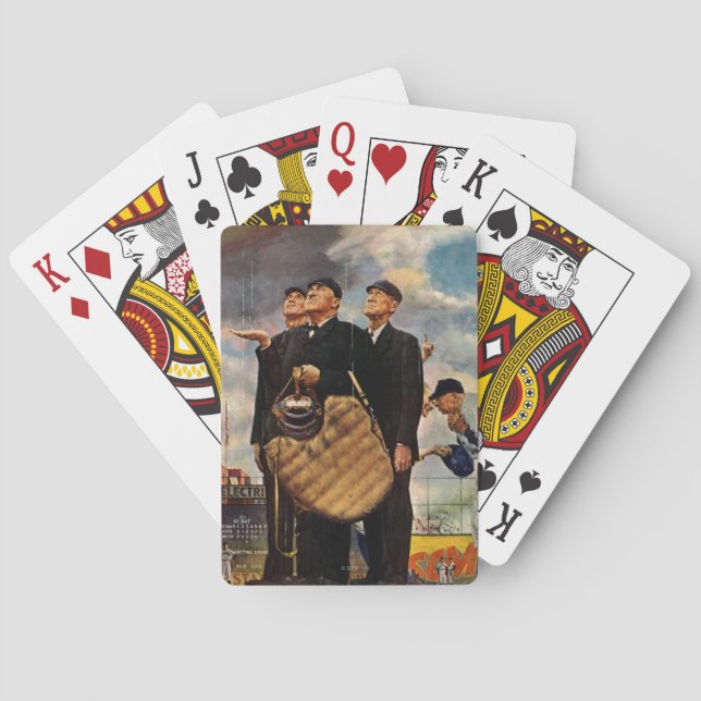 Three Umpires Playing Cards (Back)