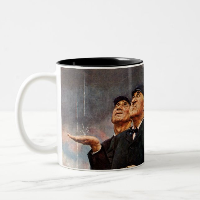 Three Umpires Two-Tone Coffee Mug (Left)