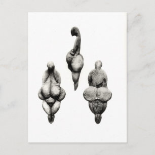 Three views of a 'Venus' statuette Postcard