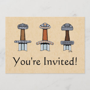 Three Viking Sword Hilts Invitation
