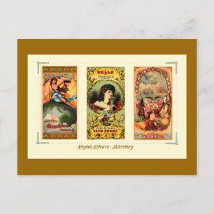 Three Vintage Cigar Labels Virginia Postcard