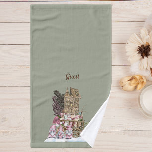  Three Vintage Gnomes Personalized Hand Towel