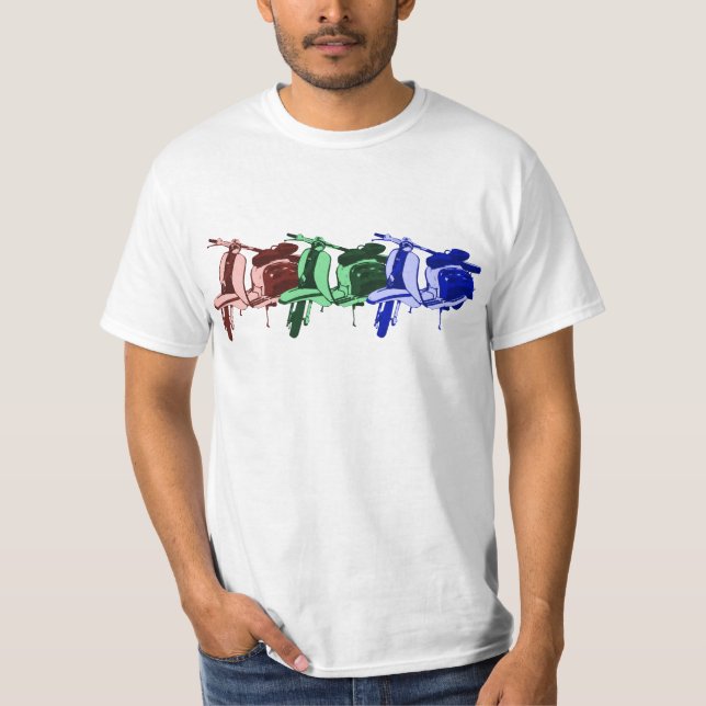 Three vintage Sixties Scooters T-Shirt (Front)