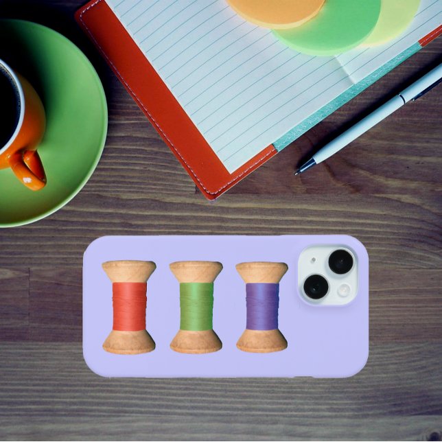 Three Vintage Wooden Spools Case-Mate iPhone Case (Creator Uploaded)