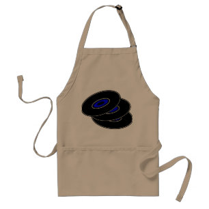 Three Vinyl Records Apron