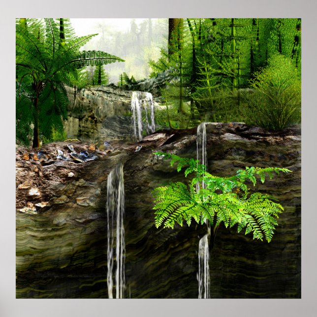 Three Water falls Poster (Front)