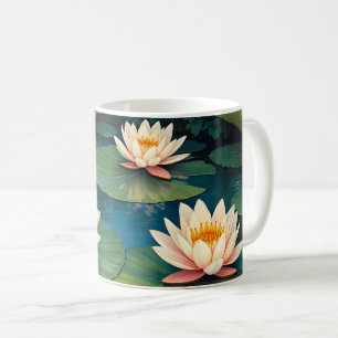 Three Waterlilies Coffee Mug