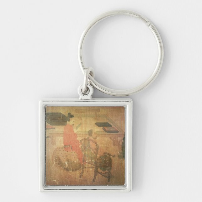 Three Well-Read Men from Lieou-Li T'ang Key Ring (Front)