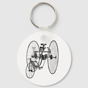 Three Wheel Bicycle Tricycle Key Ring