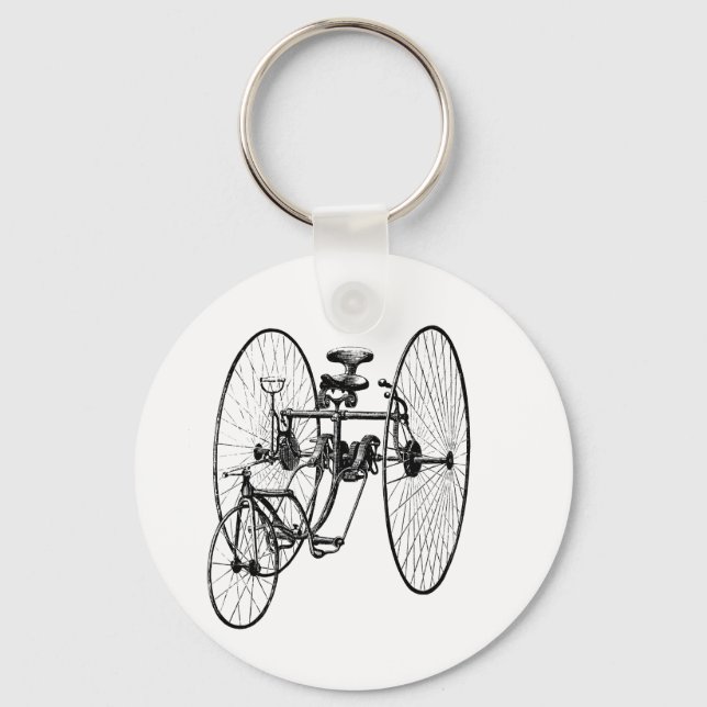 Three Wheel Bicycle Tricycle Key Ring (Front)