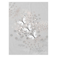 Three White Butterflies
