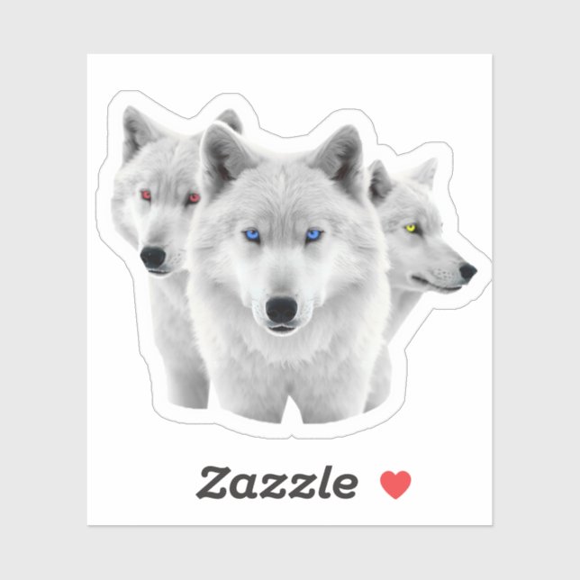 Three White Wolves (Sheet)