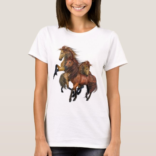 Three Wild Stallions Shirt (Front)