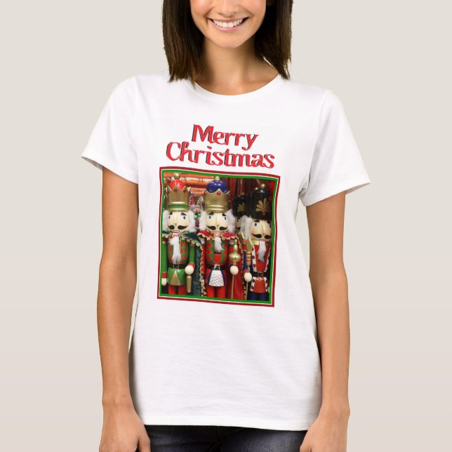 Three Wise Crackers - Nutcracker Soldiers T-Shirt (Front)