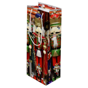 Three Wise Crackers - Nutcracker Soldiers Wine Gift Bag