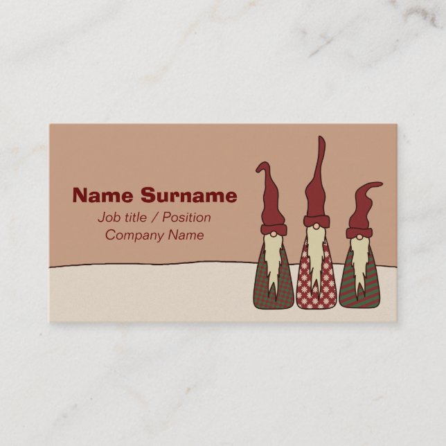 Three Wise Elves, Business Card (Front)