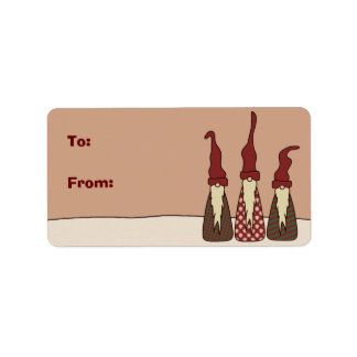 Three Wise Elves, gift labels