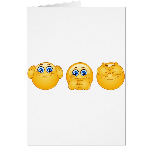 three wise emojis (Front)