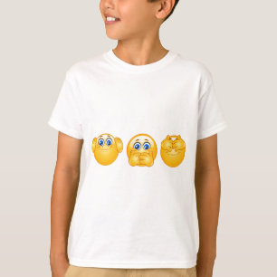 three wise emojis T-Shirt