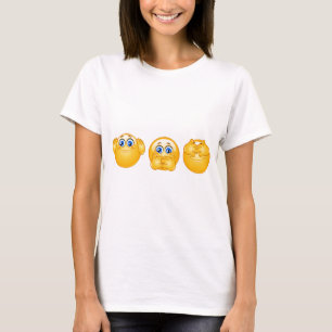 three wise emojis T-Shirt