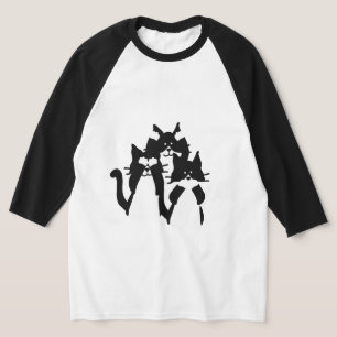 Three Wise Kitties in a Group T-Shirt