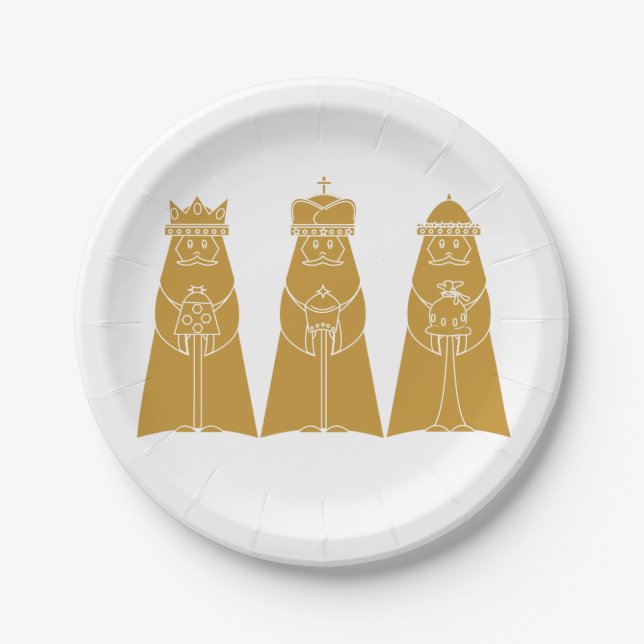 Three Wise Man Paper Plate (Front)