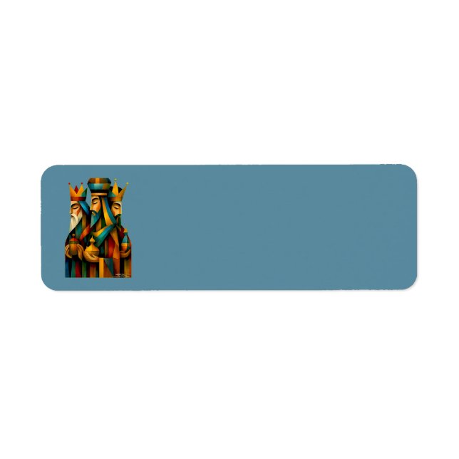 Three Wise Men Abstract Nativity Art  (Front)