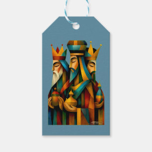 Three Wise Men Abstract Nativity Art  Gift Tags